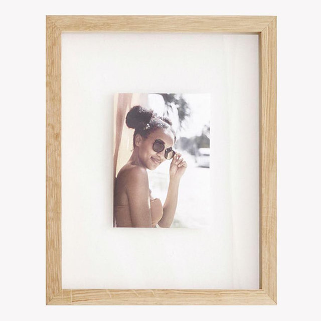 Floating Wood Gallery Frame, 11x14 (12x15 overall) - Natural