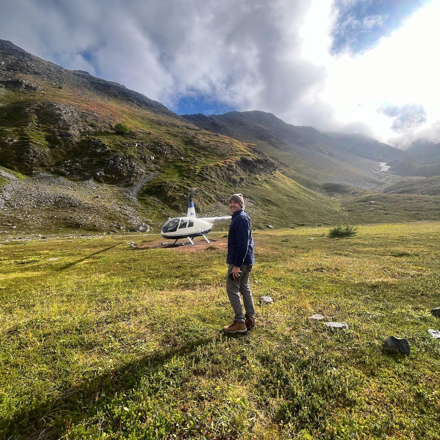 Matt surprised Mary with a helicopter ride to the top of the mountain. We got to see all of Seward on the ride up.