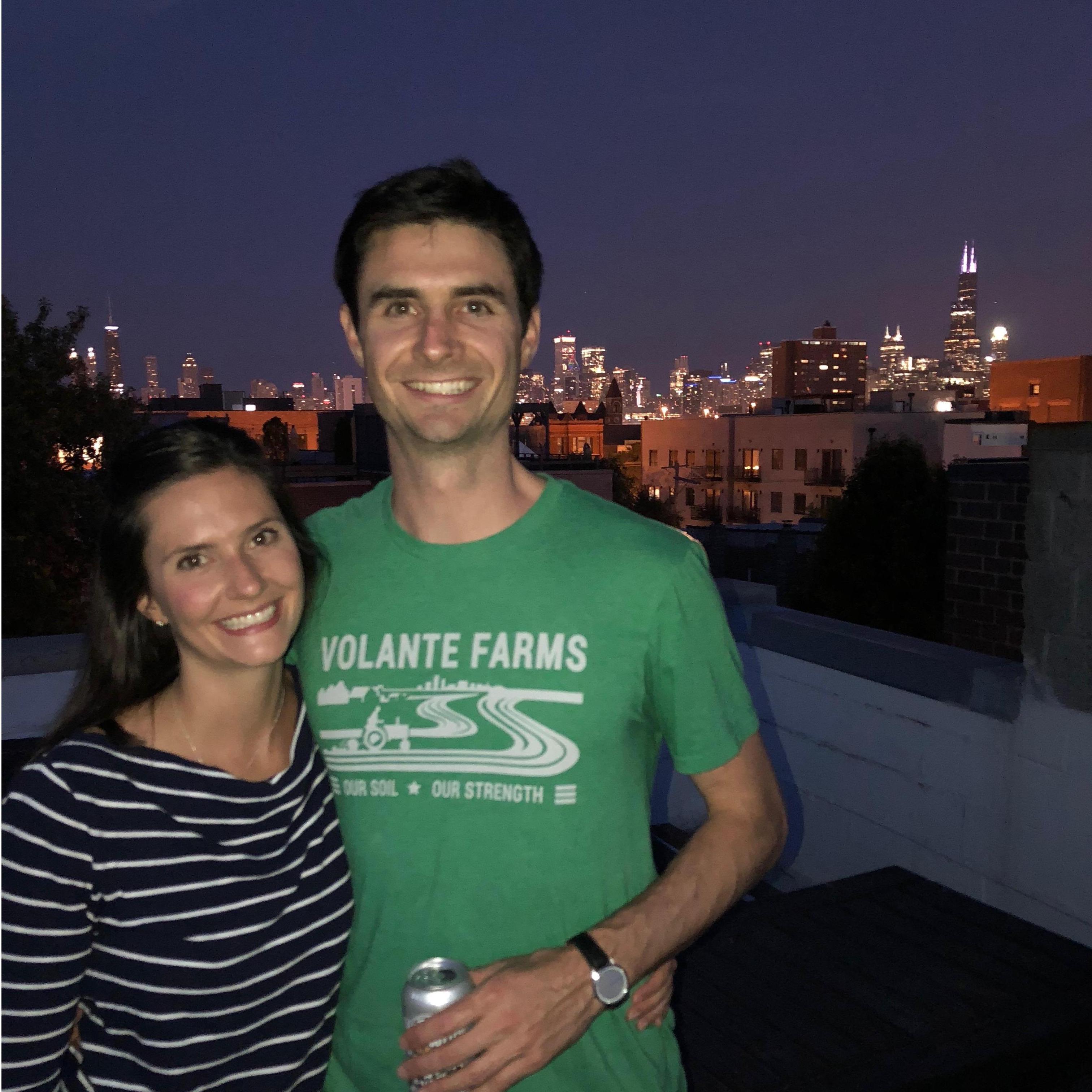 One of the first nights at our place in Chicago #roomies