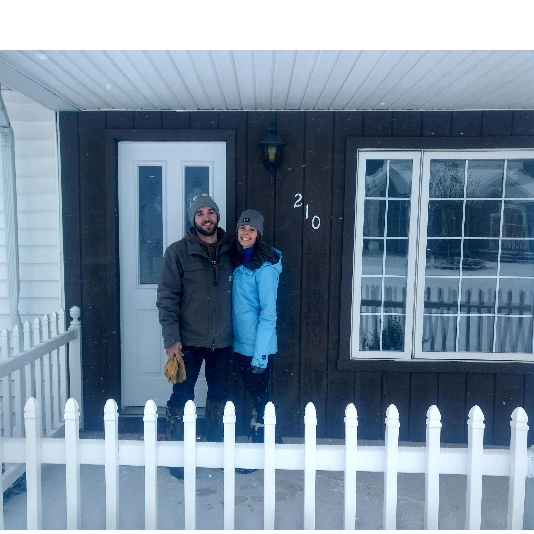 We bought our first house in 2018 in the same neighborhood where we first met!