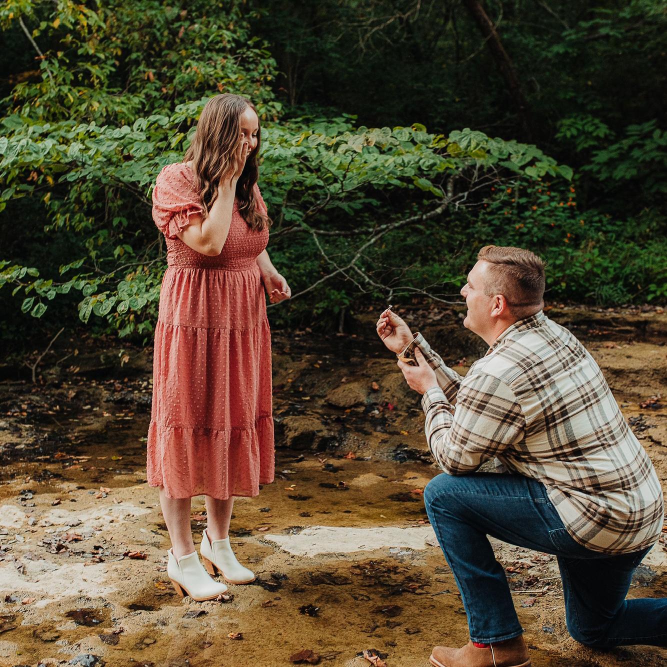 The proposal! David planned one heck of a surprise.