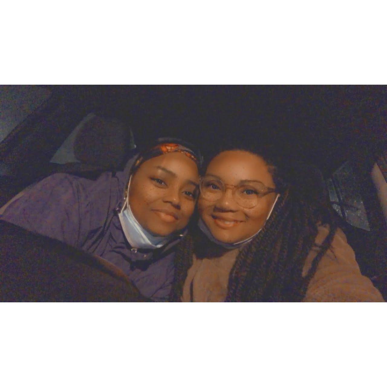 2/14/2021: Our first Valentine's Day together as the snow began to fall