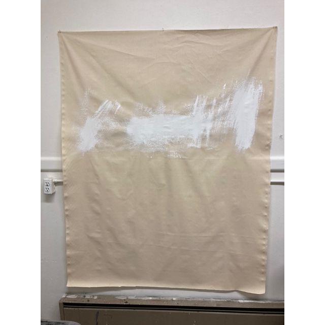 First paint to canvas during my residency