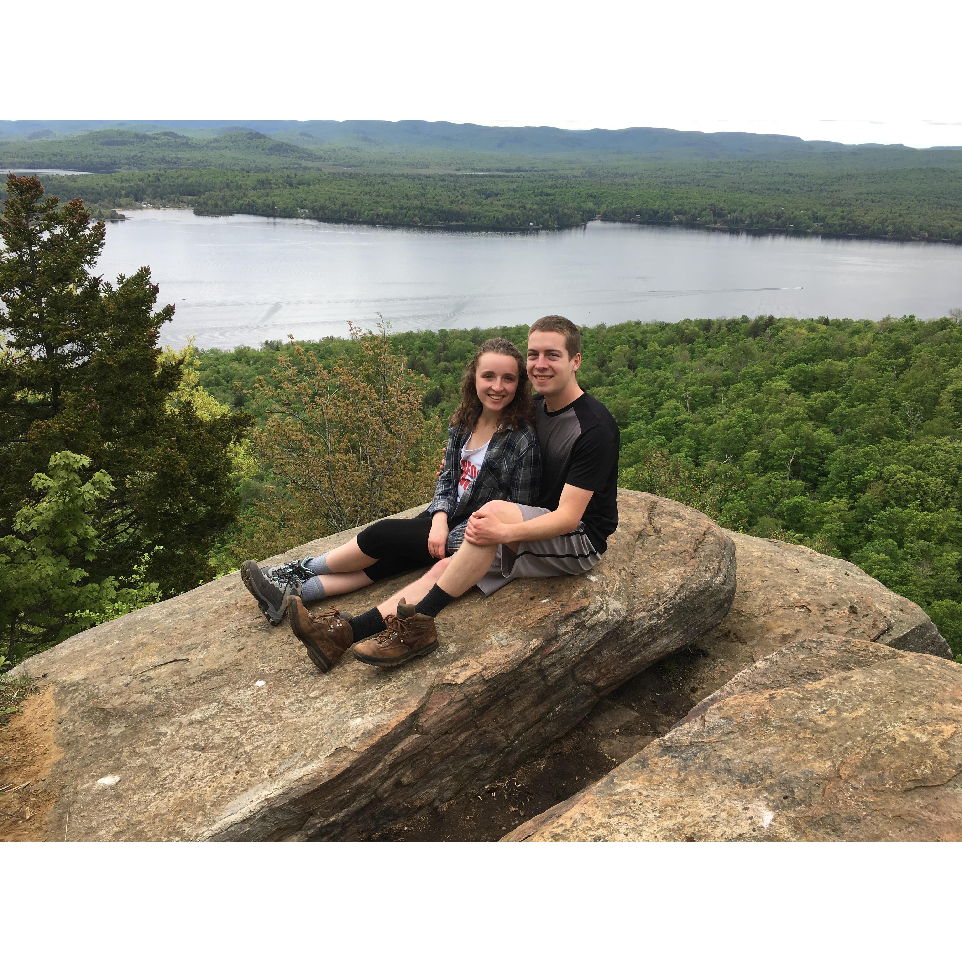 Stargazing on this mountain is where we first held hands (aww). Snapped this pic on a hike one year later.