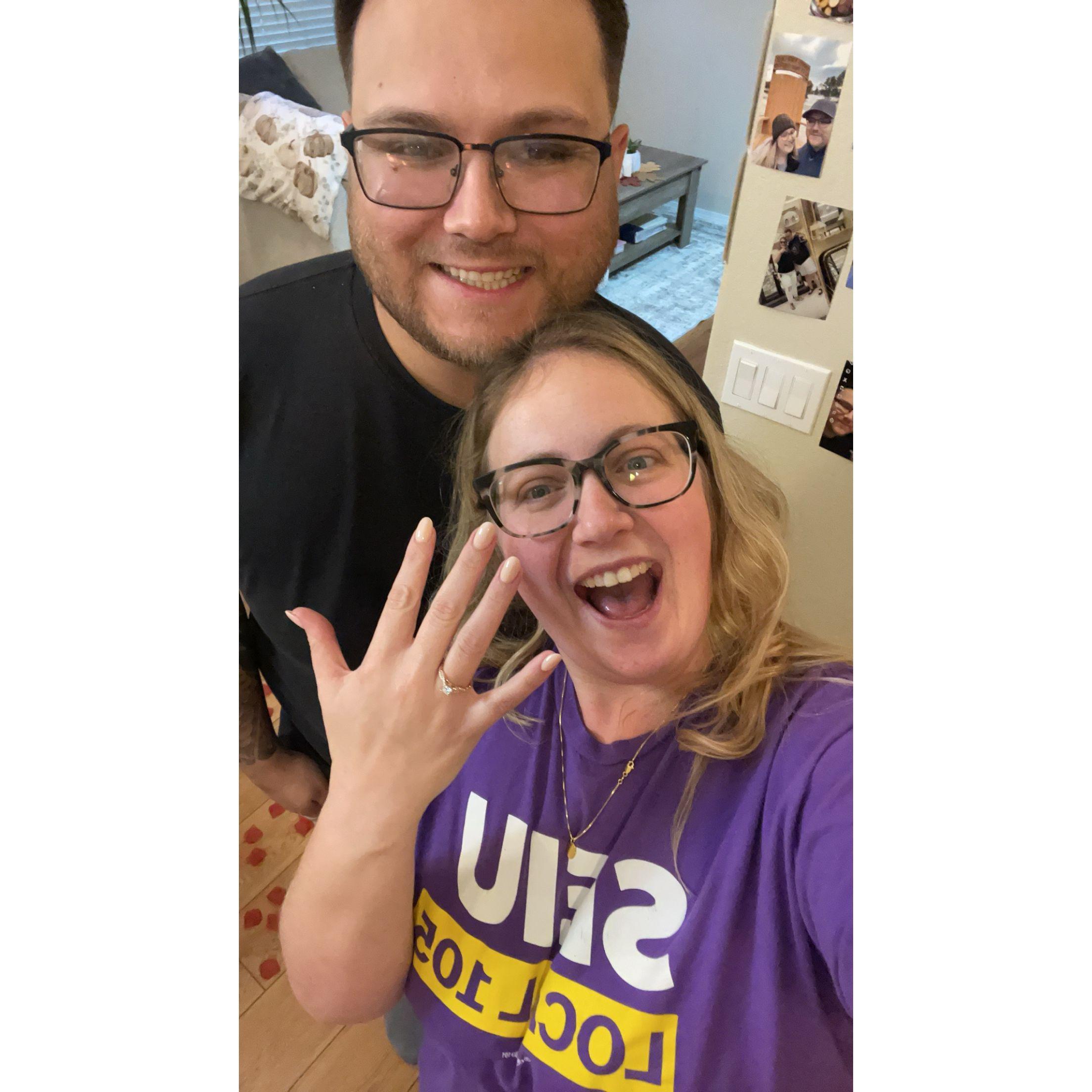 Immediately following our engagement.