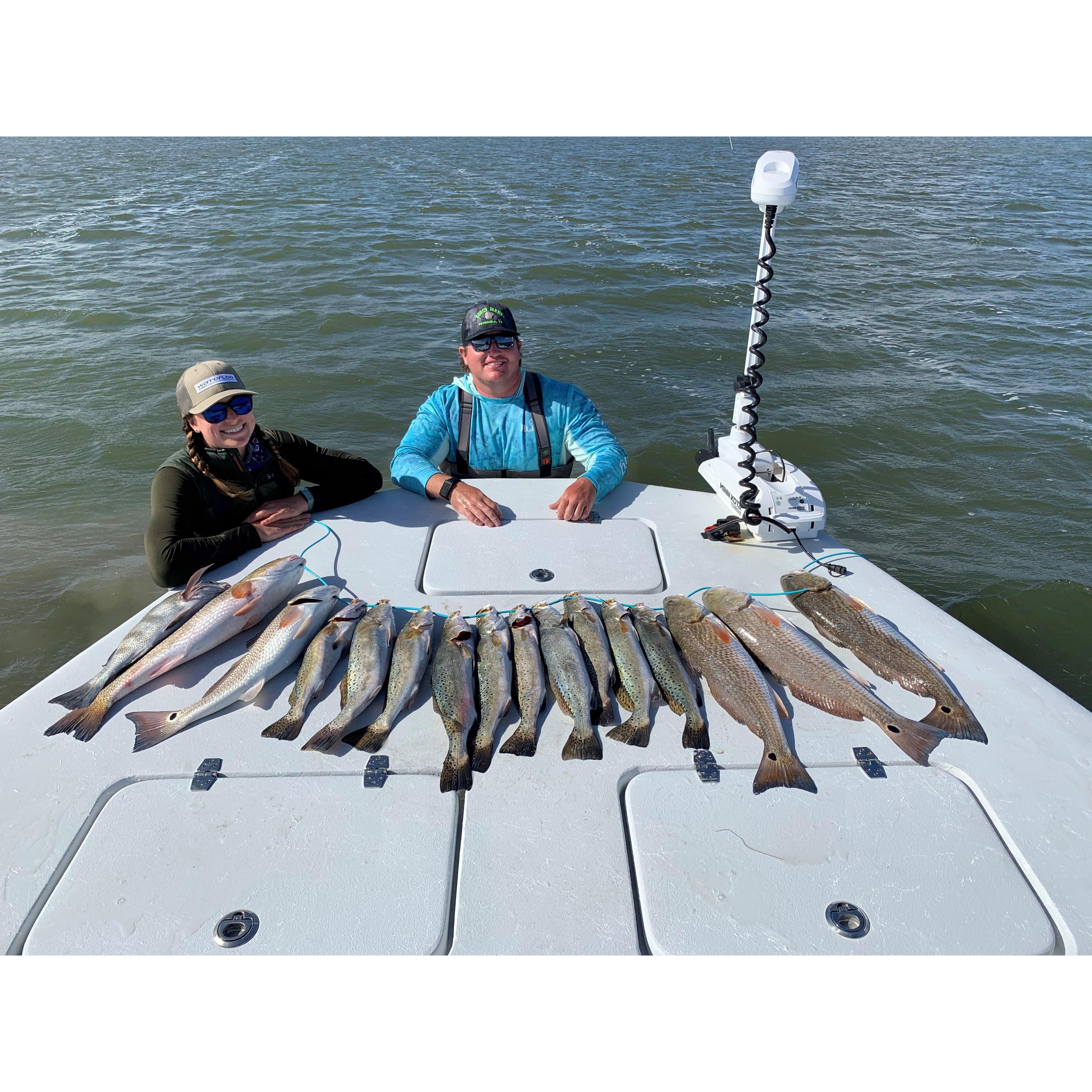 A memorable inshore wading trip with Captain Hubba Reynolds out of Port Mansfield in December 2020.