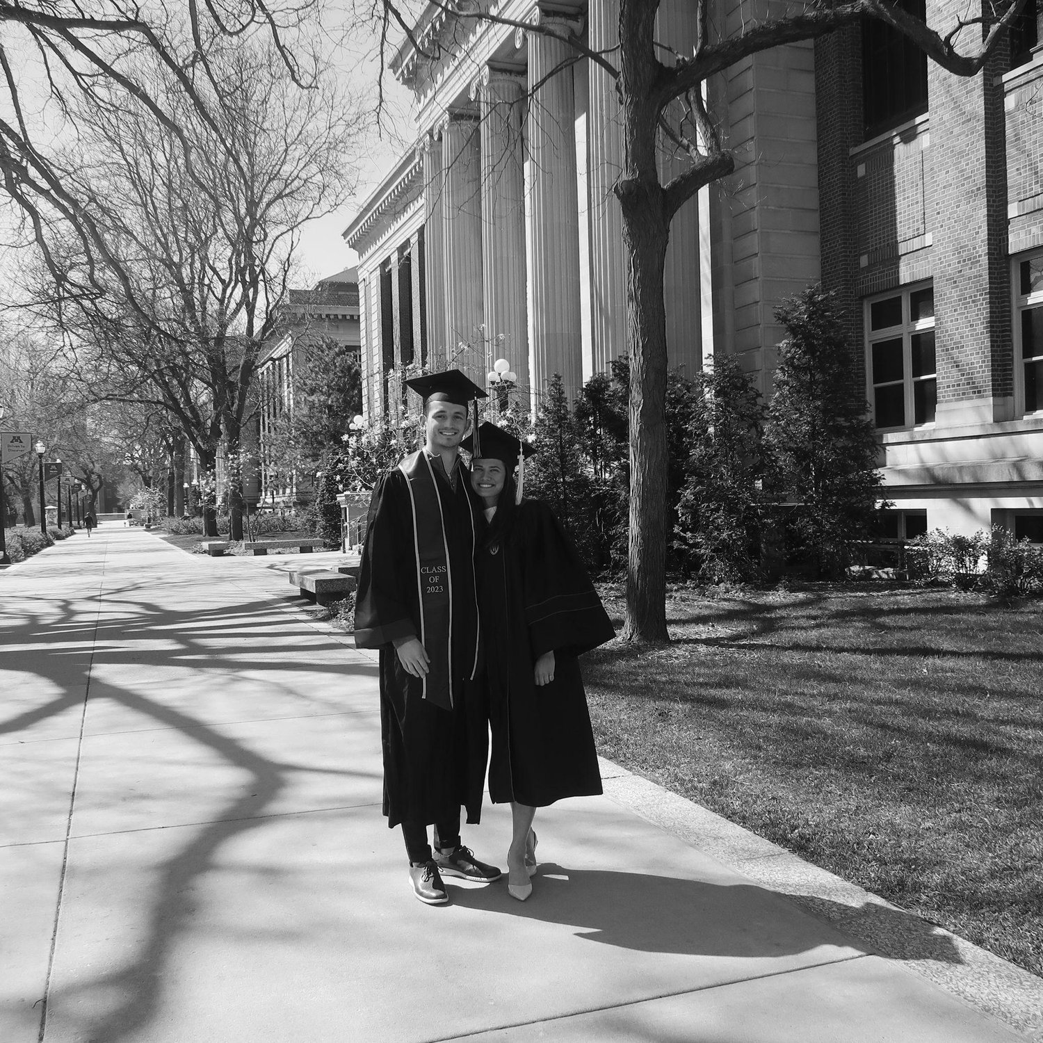 We graduated college and survived 4 years of long distance!