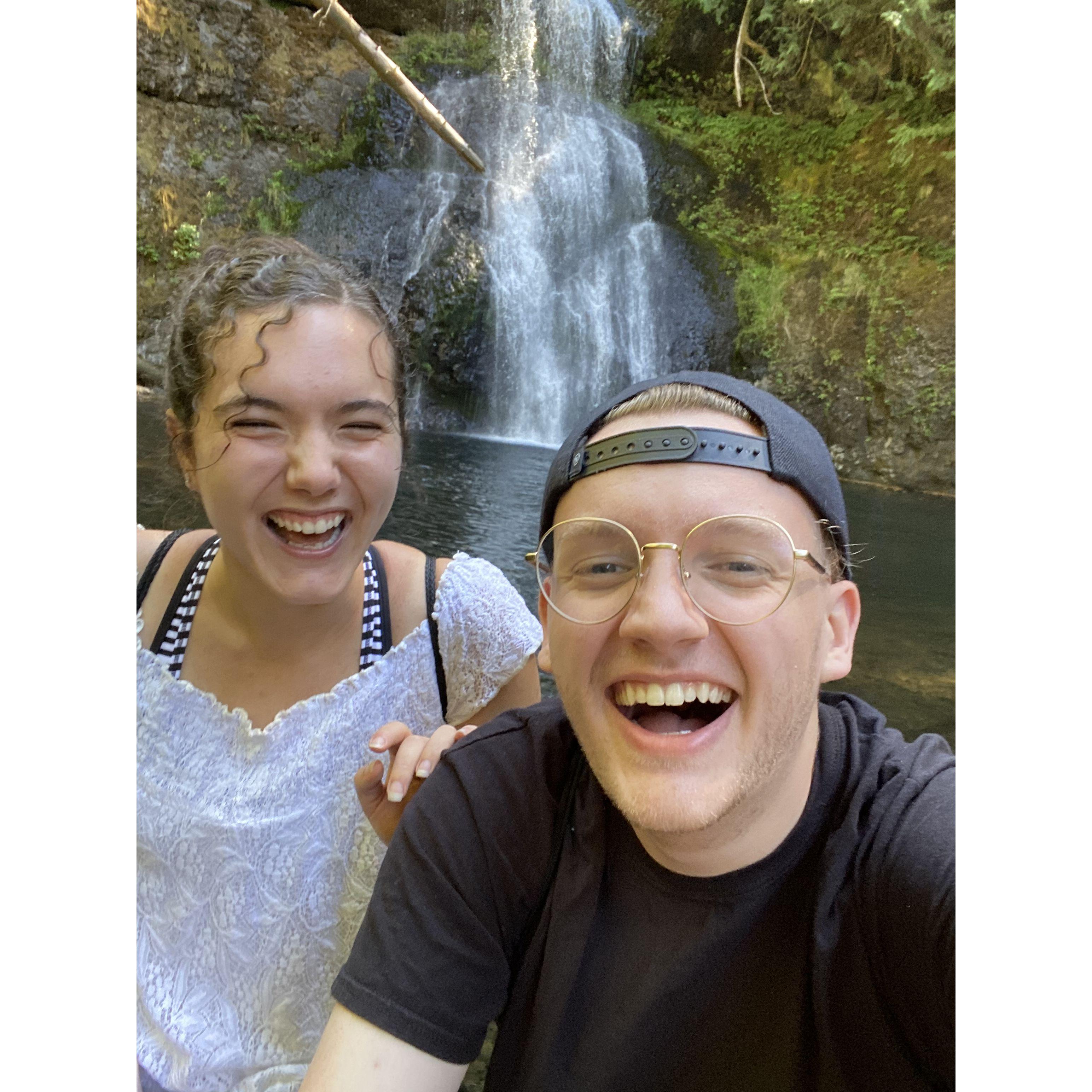 Our hiking trip to Silver Falls. This was the first time Haley asked Jordan if he thought we were going to get married.