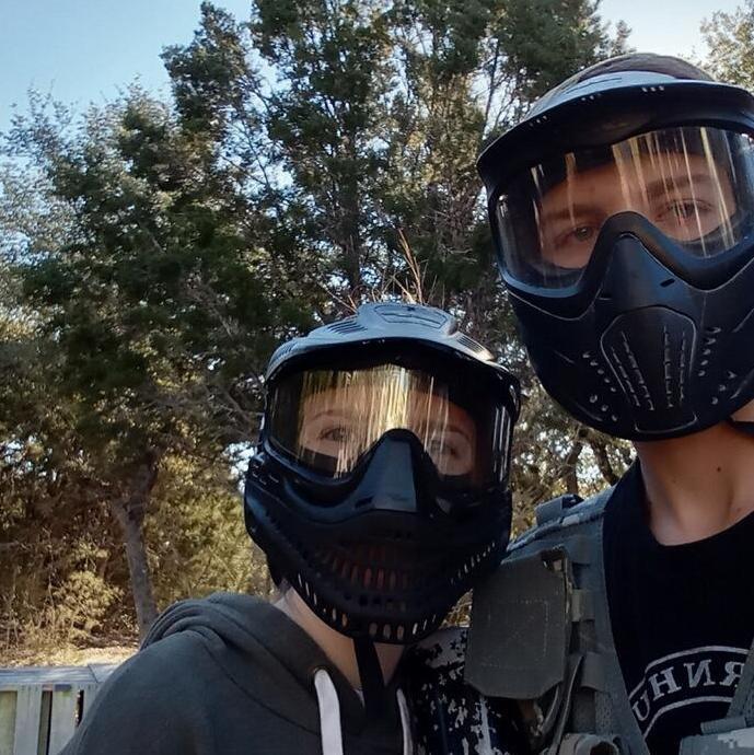 January 2023 - Playing paintball in Texas!