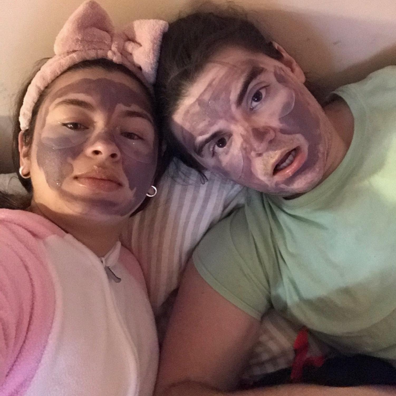 and lots of face masks were involved