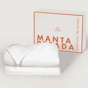 Manta Pesada Premium + Cobertor Bambú 9 Kg Antiestrés