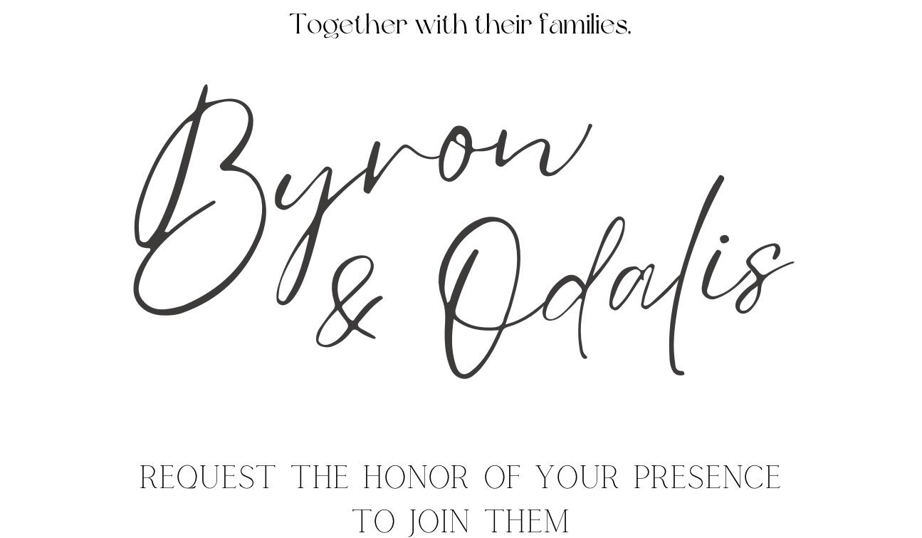 The Wedding Website of Odalis Crisostomo and Byron Orozco