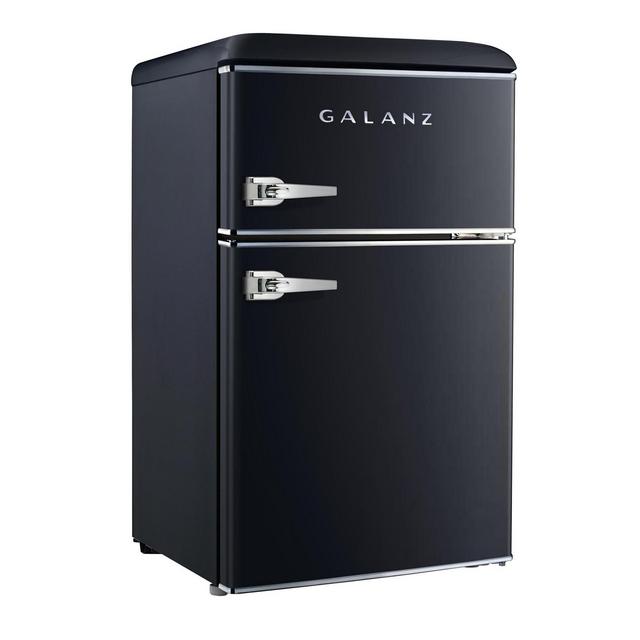 Galanz 3.1 Cu. Ft. Dual Door Retro Style Mini-Fridge