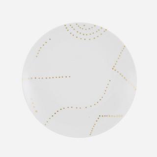 Folkifunki Dessert Plate Gold Dots