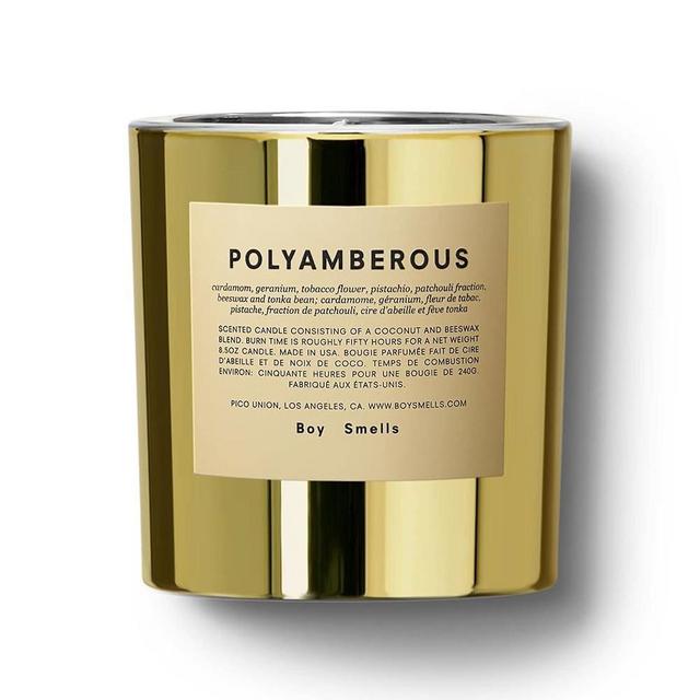 Polyamberous Boy Smells Candle | 50 Hour Long Burn | Coconut & Beeswax Blend | Luxury Scented Candles for Home (8.5 oz)