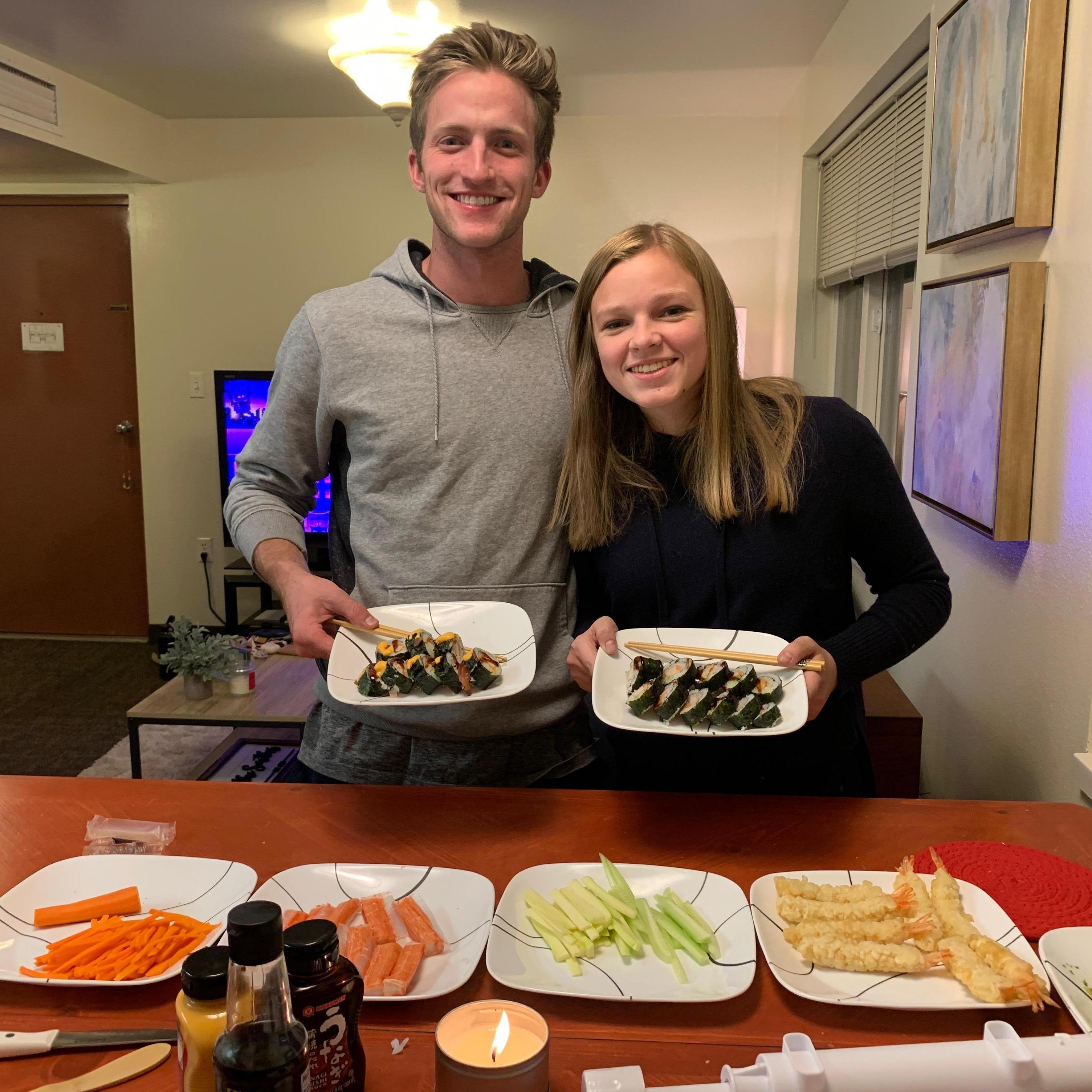 our second date: Homemade sushi!!