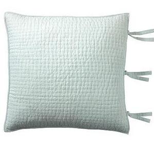 Pick-Stitch Handcrafted Sham, Euro, Porcelain Blue