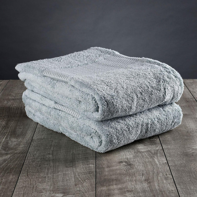 DELILAH HOME Organic Cotton Bath Towels, Set of 2