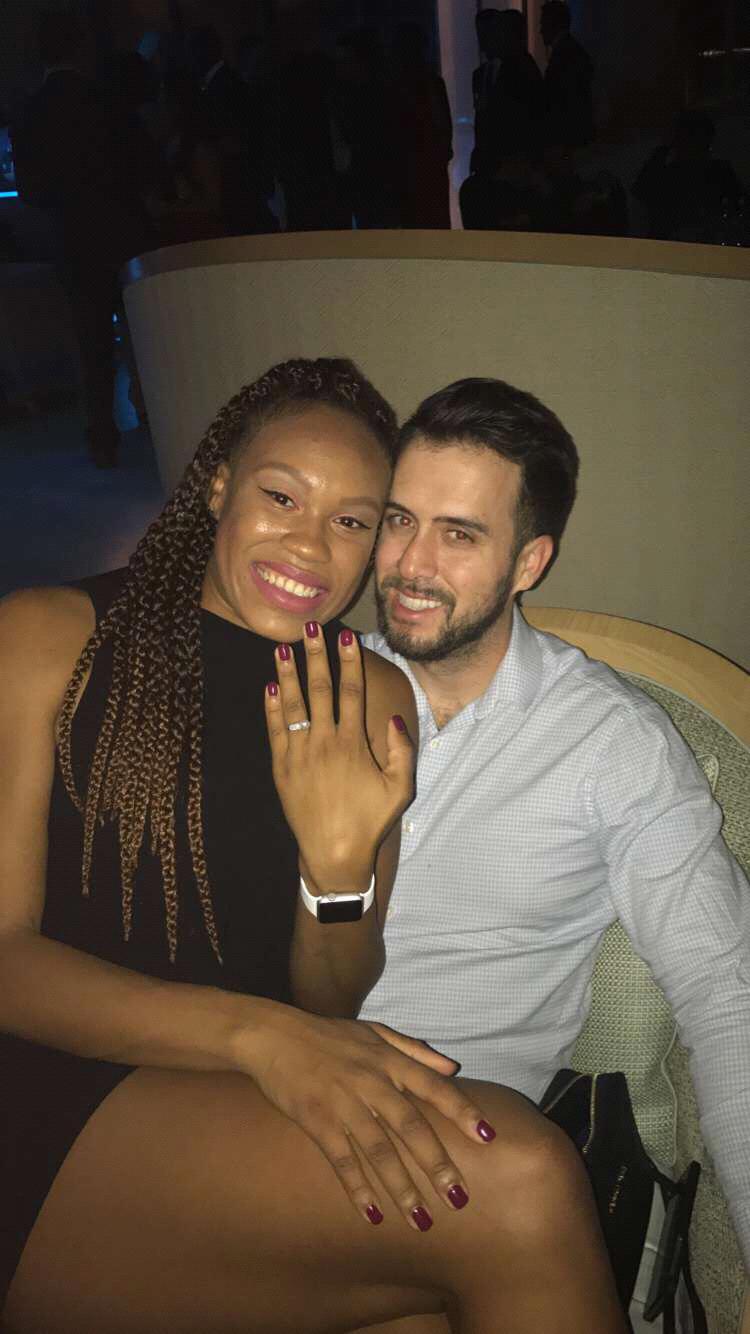 The night we got engaged!