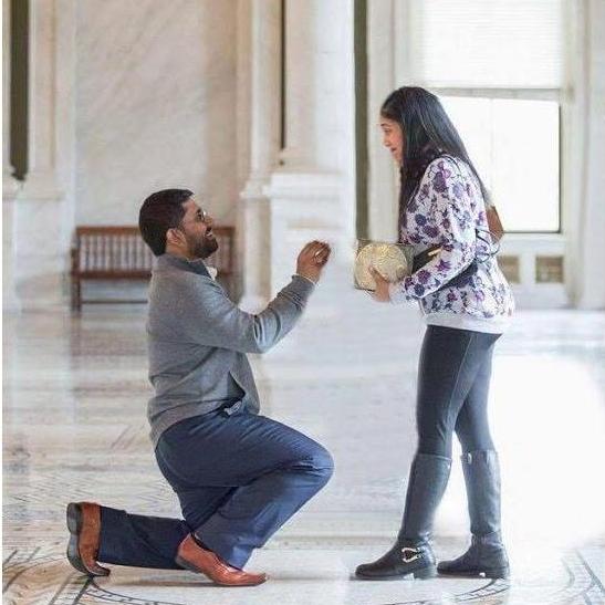 She said yes!