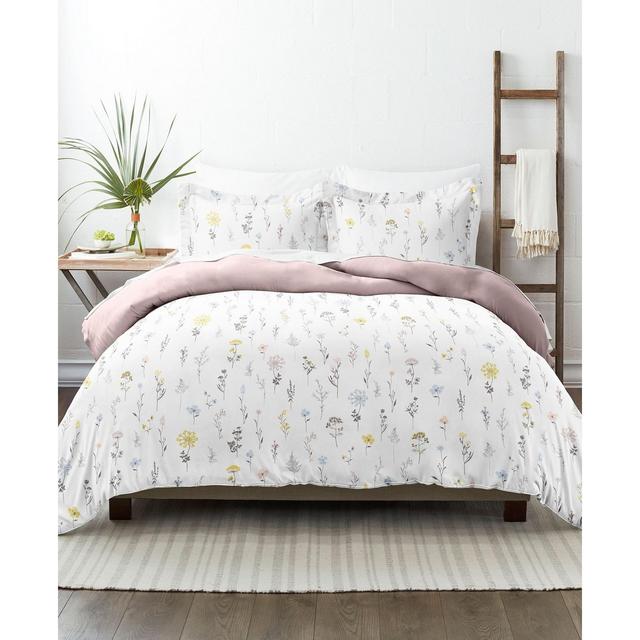 Home Collection Premium Ultra Soft Wild Flower Pattern 3 Piece Reversible Duvet Cover Set, Full/Queen