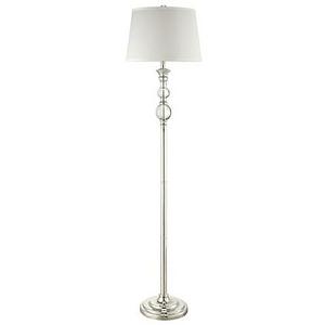 Verona Home Sharlene Crystal Globe Floor Lamp in Chrome