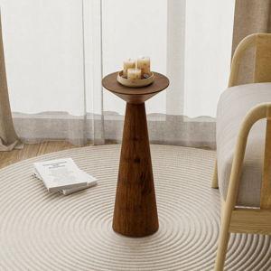Bozovich Solid Wood End Table - Brown, 22.83" H x 9.84" W x 9.84" D