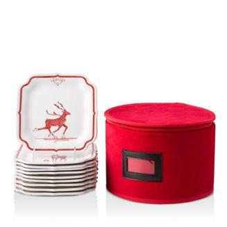 Country Estate Reindeer Games Party Plates, Set of 10