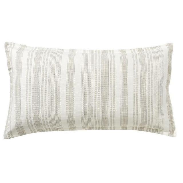 Taupe Hawthorn Stripe Sham, King