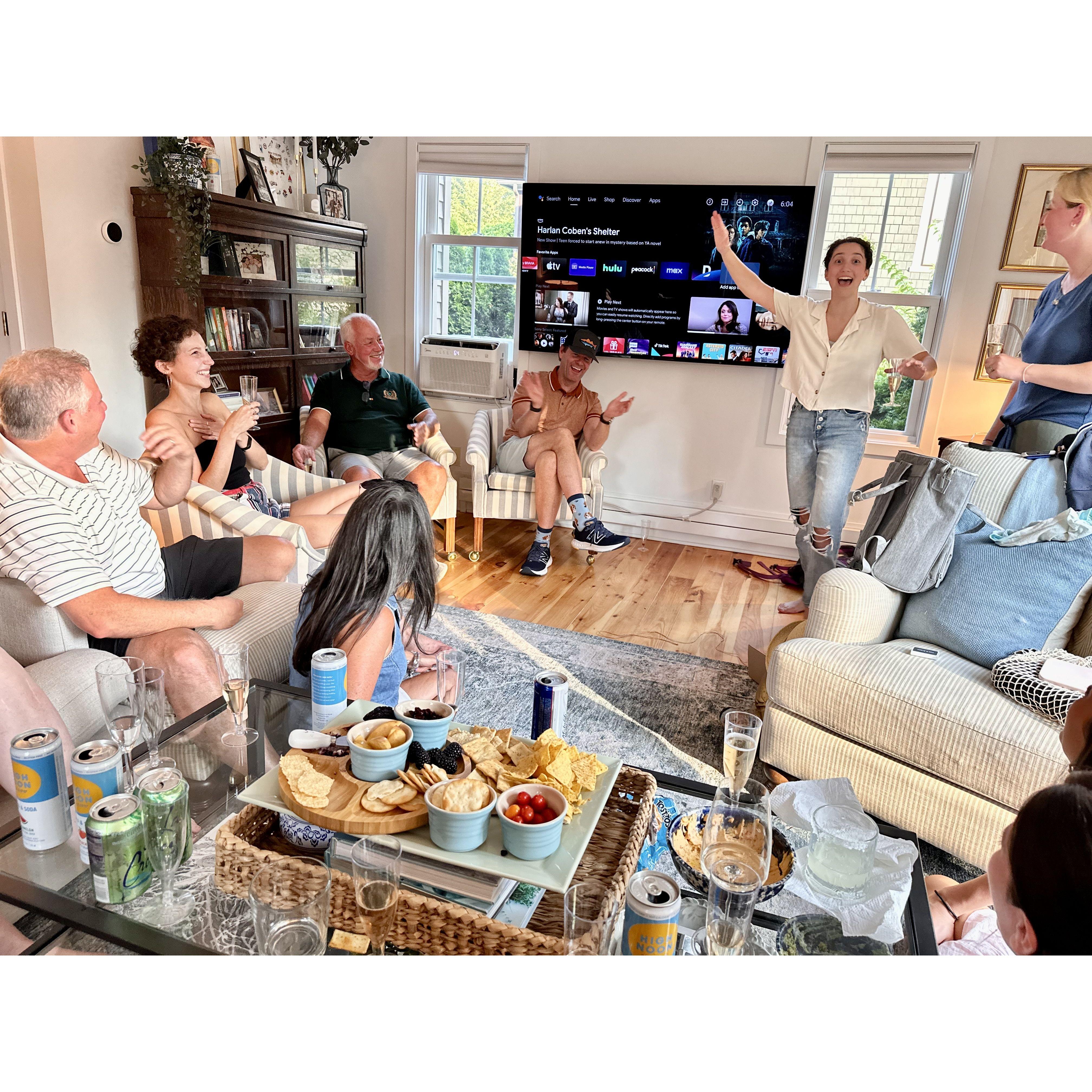 Jess knows how to entertain a group