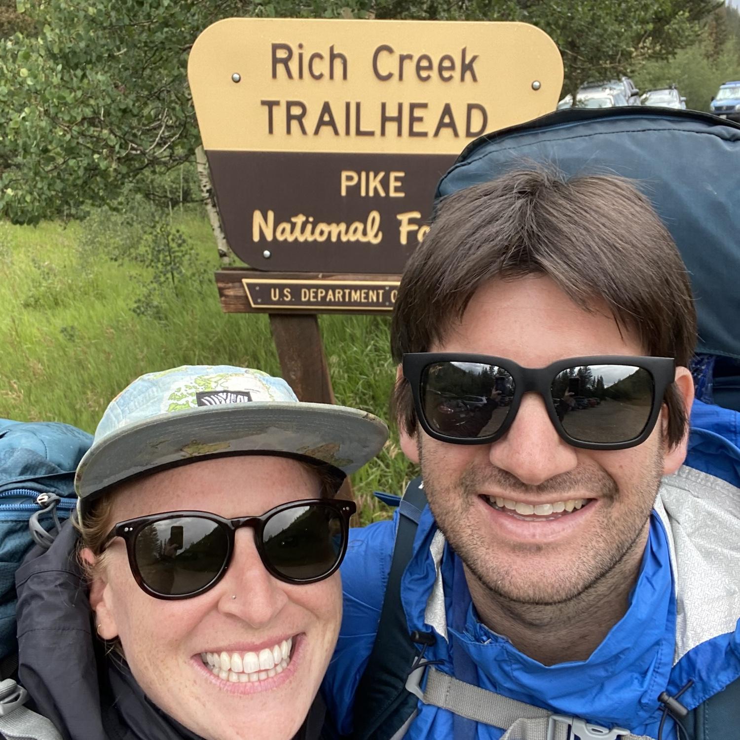 Our 1st backpacking trip together🥾🎒