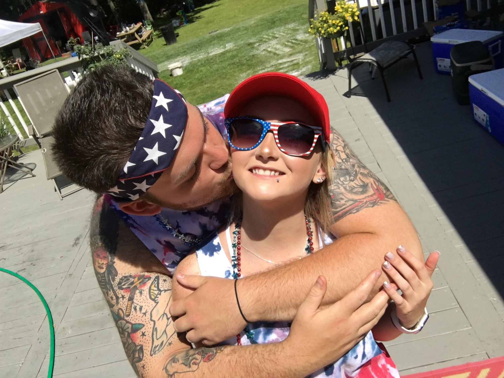 Austin’s first 4th of July with the Coopers. Now, he’s graduated to manning the spit alongside the guys.