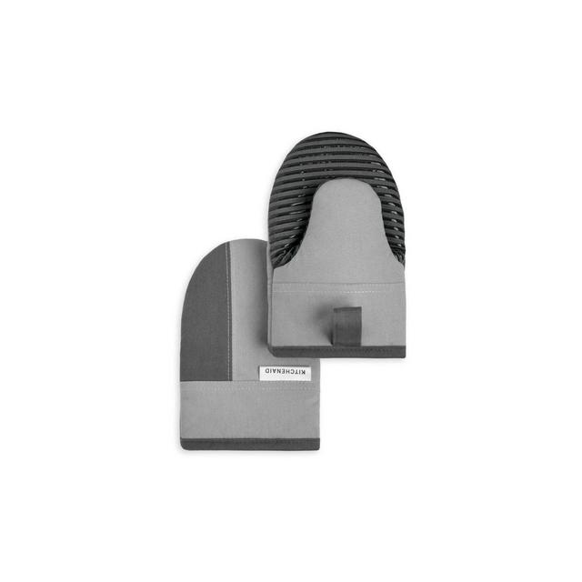 KitchenAid 2pk Cotton Beacon Mini Oven Mitts Gray