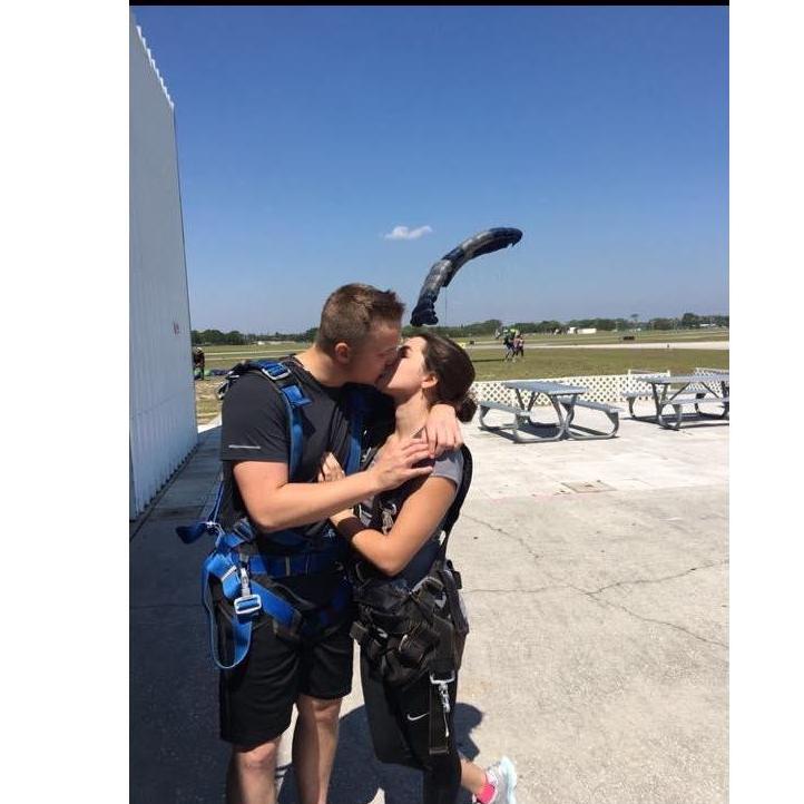 Faith managed to surprise Parker on his 20th birthday with a sky-diving trip for him, his best friend (Alex Ross) and her!