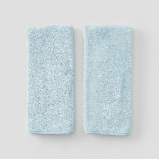Solid Terry Hand Towels, 2 pairs