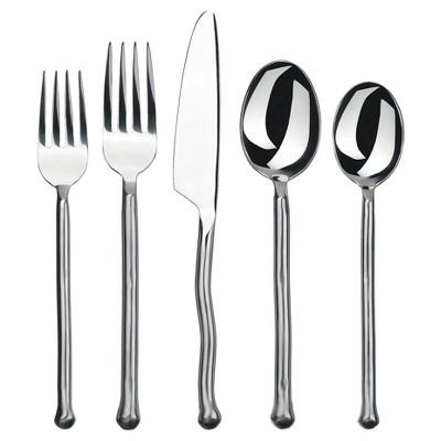 Gourmet Settings® Exotique 20pc Platinum Silverware Set