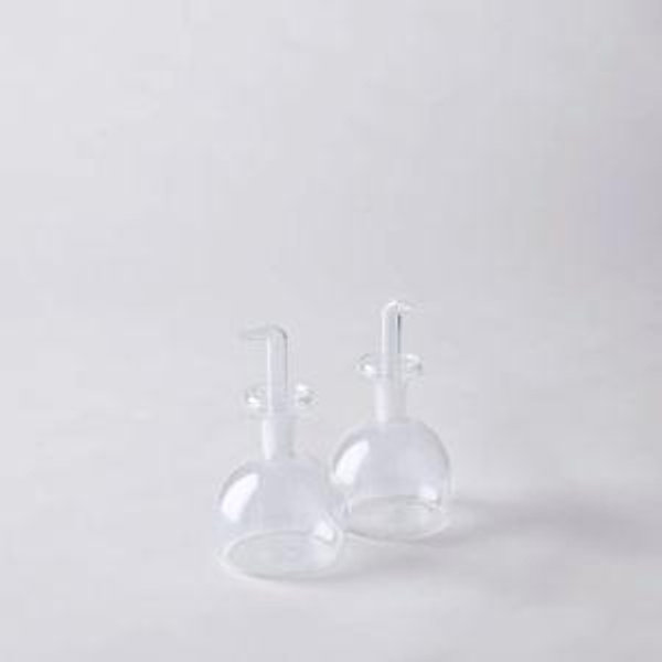 Hawkins New York Cilindro Oil & Vinegar Bottles, Glass Cruets, 3 Sizes