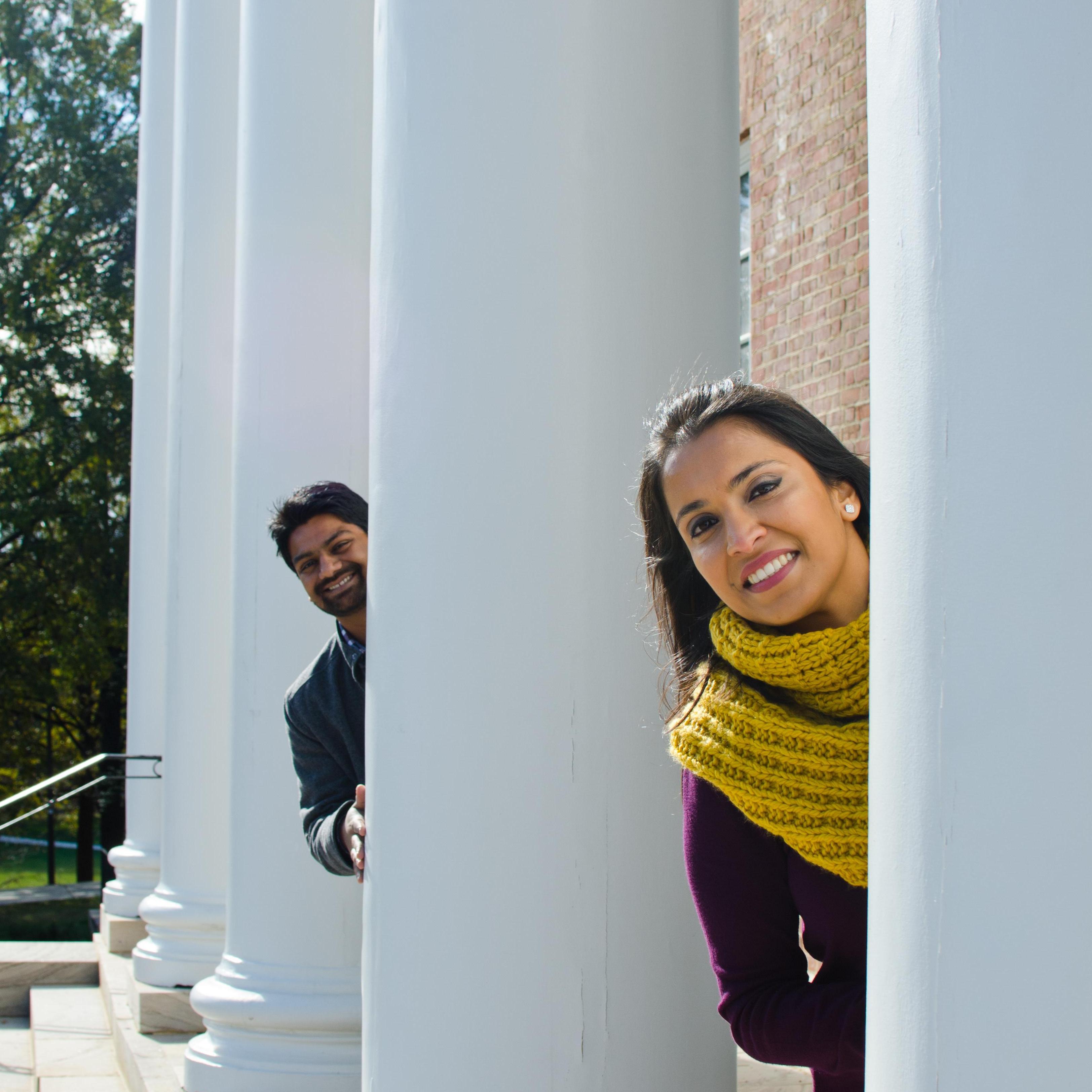 Posing behind pillars is fun...