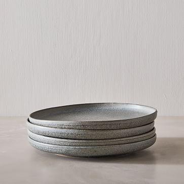 Kanto Matte Glaze Salad Plates, Set of 4 - Arctic Blue