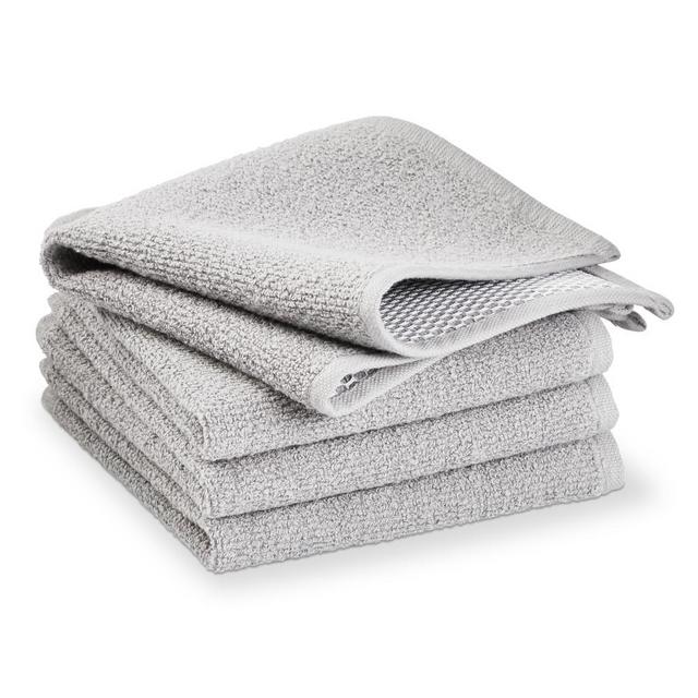 Mesh Scrubbing Dishcloths, Set of 4, Drizzle