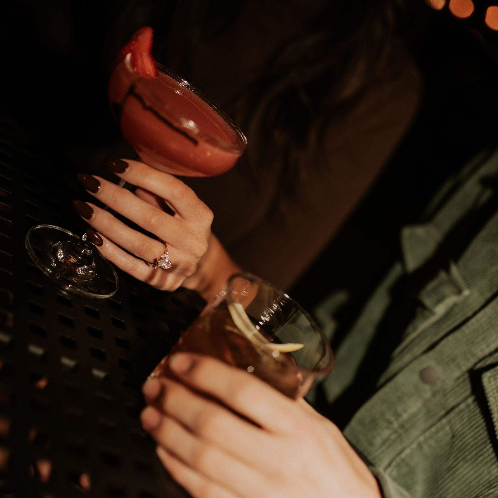 Post engagement shoot drinks