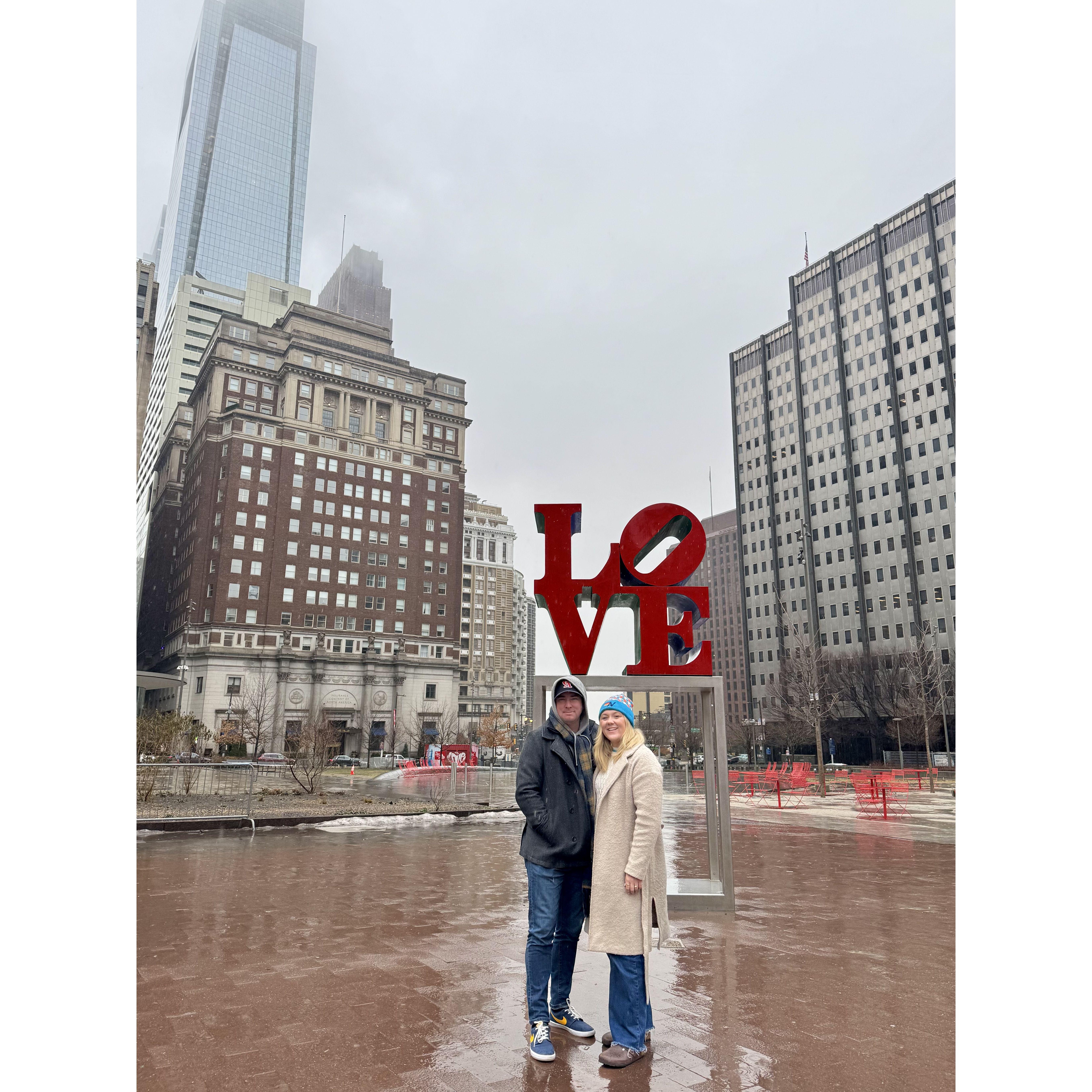 Philadelphia to visit Jon & Laura, February 2025