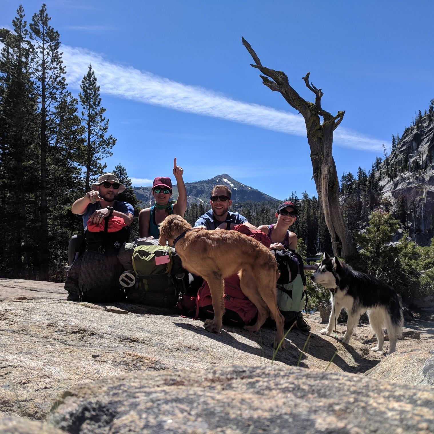 Lake Tahoe Backpacking with Nick, Heidi, Bo and Chloe