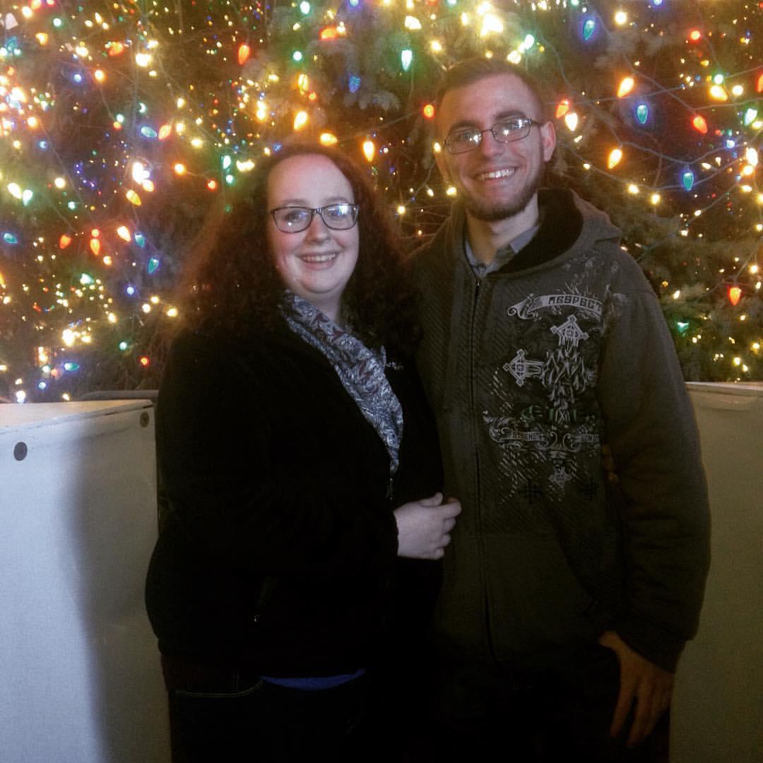 Our first time seeing Christmas lights together