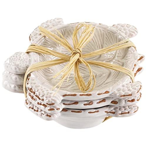 Mud Pie 107384 Turtle Shaped Dip Bowls, Mini, Set of 3