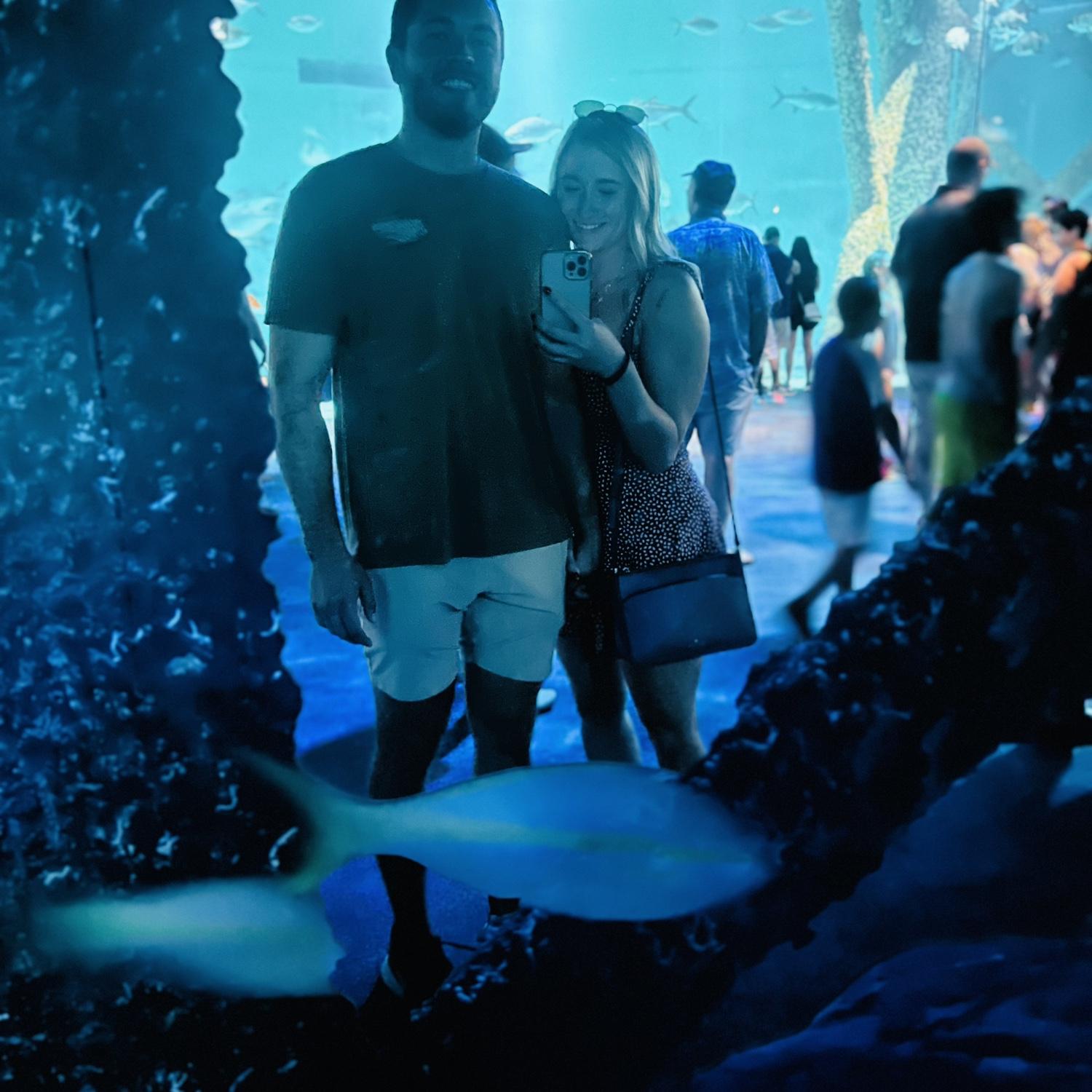Our first trip together - New Orleans Aquarium
