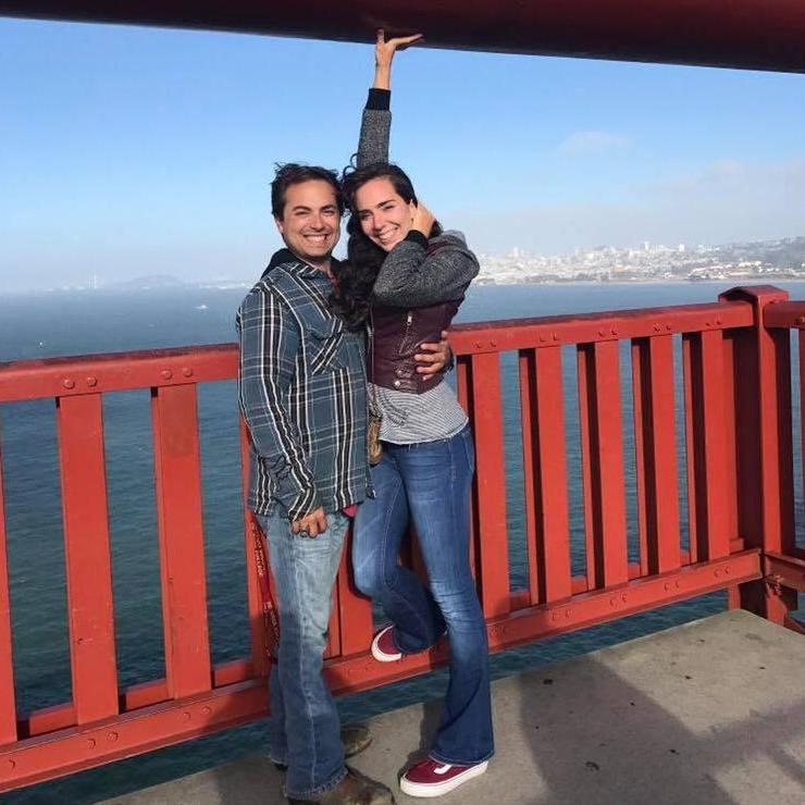 One of our first pictures together! Summer of 2017, Madison spent most of her summer travelling but on one of her free days, Dominic helped her cross the Golden Gate Bridge in San Francisco.