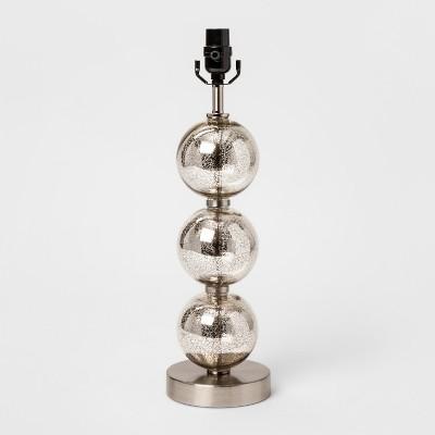 Large Stacked Glass Ball Table Lamp Base Nickel - Threshold&#8482;