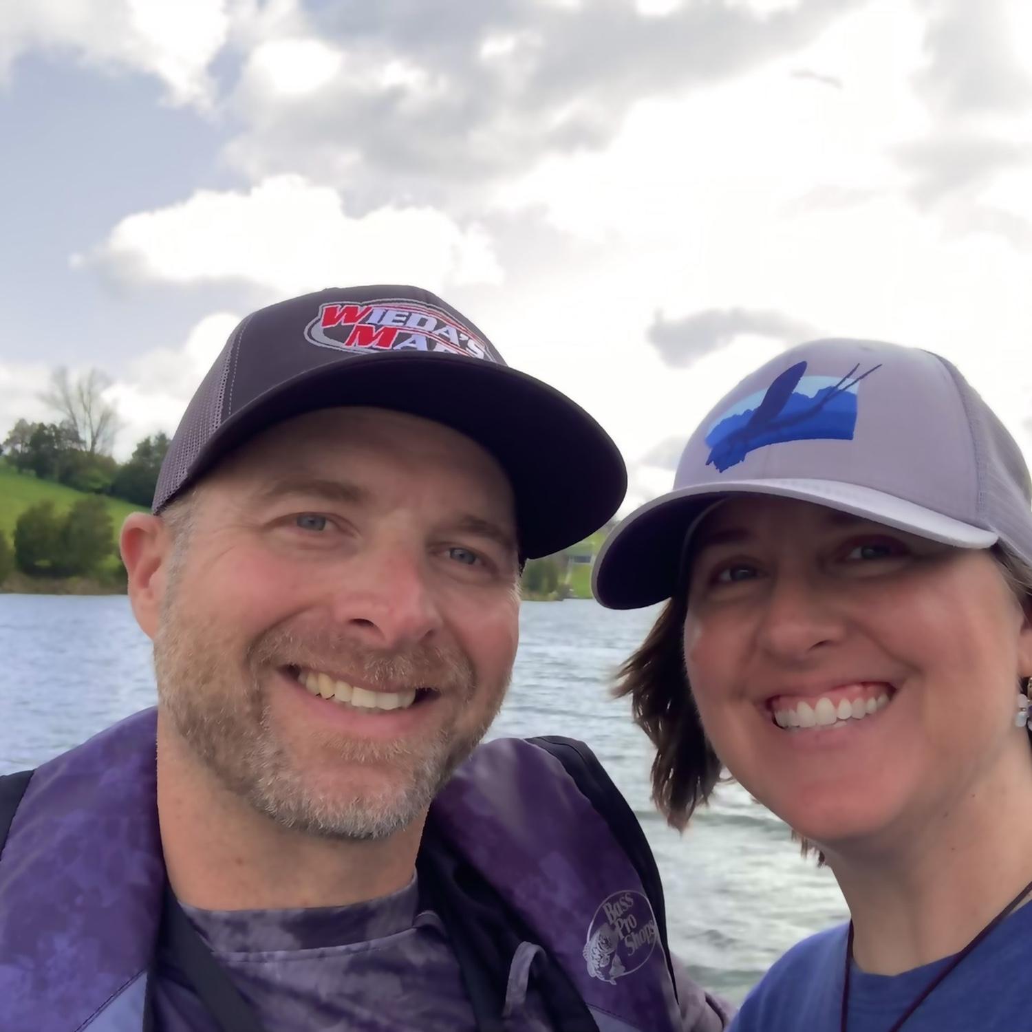 First time Nick took me out on his bass boat. 
Williamstown Lake, May 1, 2022.