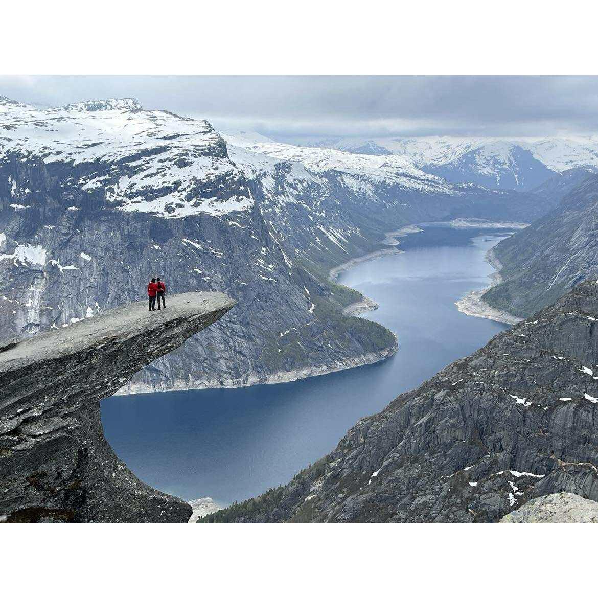 Le plus beau paysage que nous avons vu ensemble en Norvège!